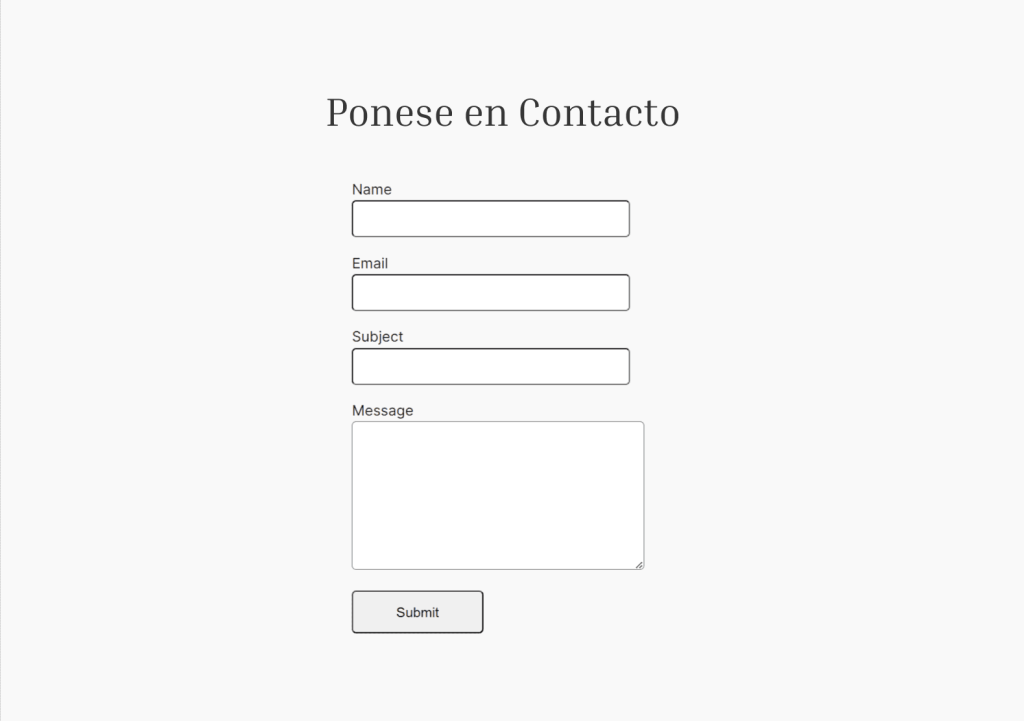 Contact form 7 Spanish