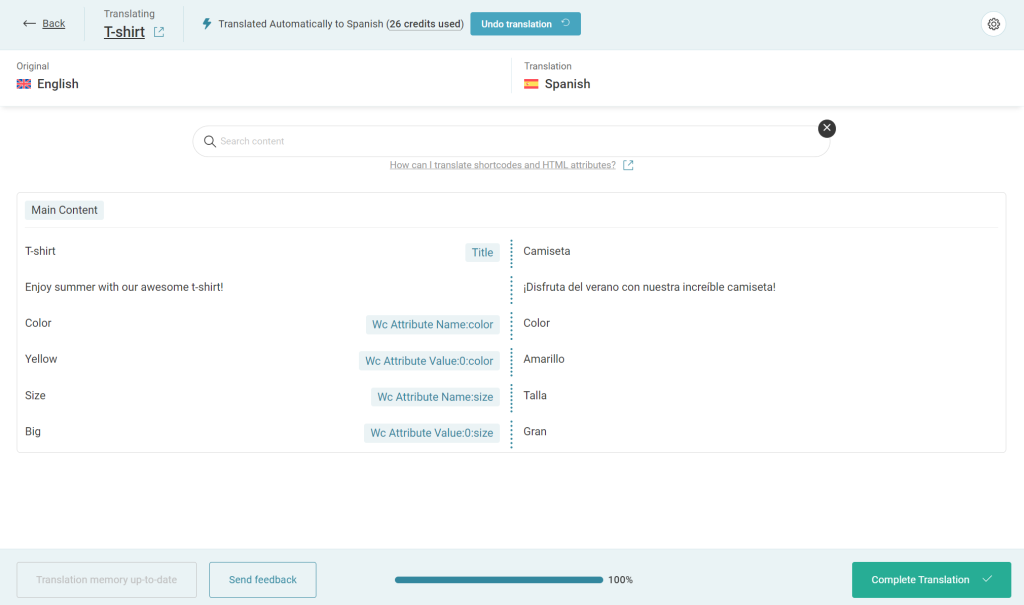 translating woocommerce product variations