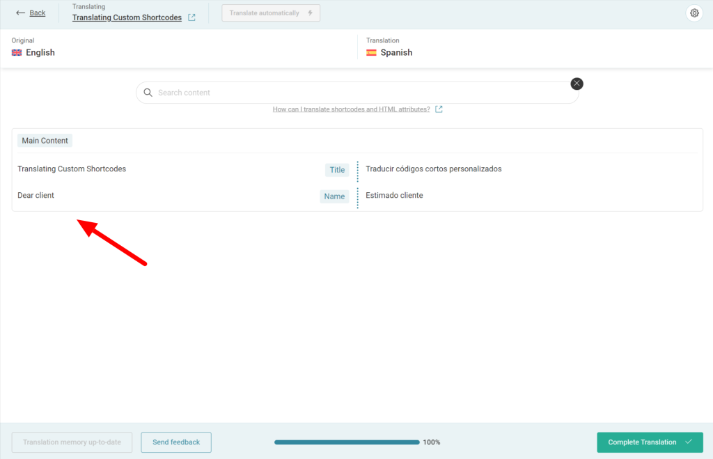 Translating texts coming from registered custom shortcodes