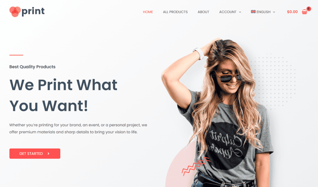Website in English