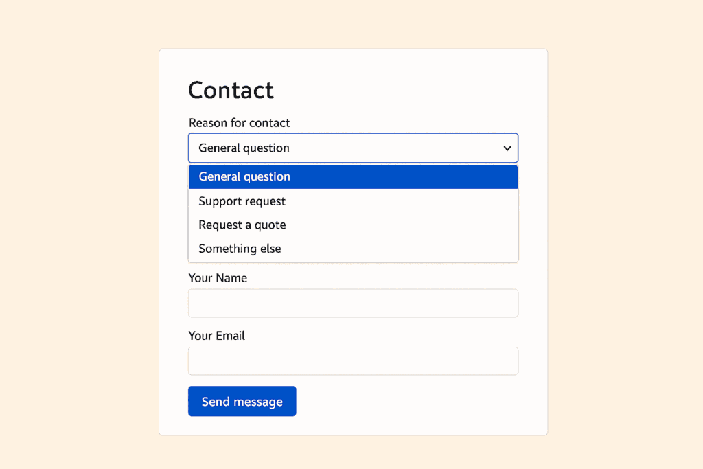 ACF choices in a contact form