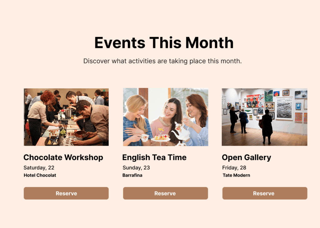 Events in English