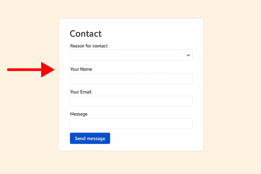 Field label on front-end