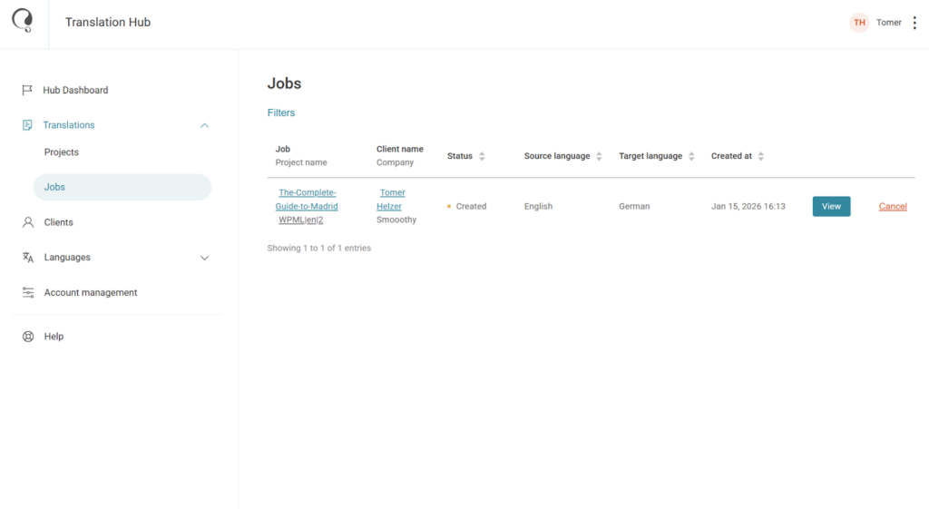 Job waiting for translation