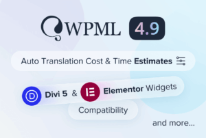 WPML 4.9 announcement featured image